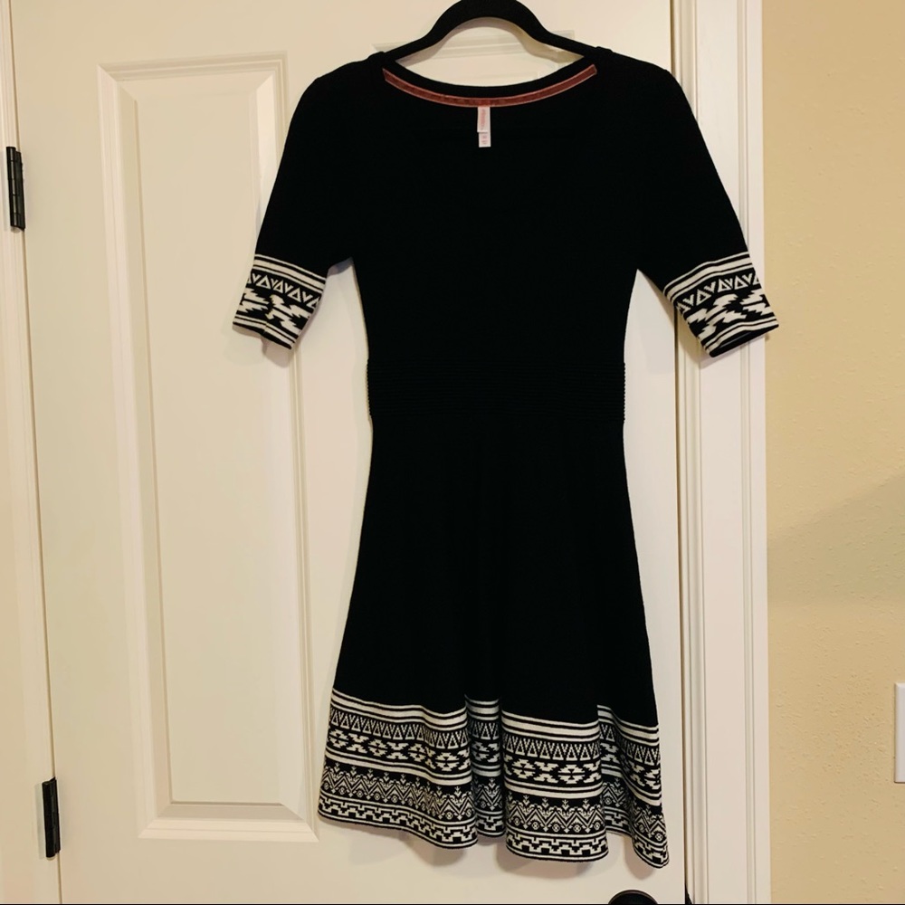 Xhilaration Dress Fit and Flare Graphic Print
